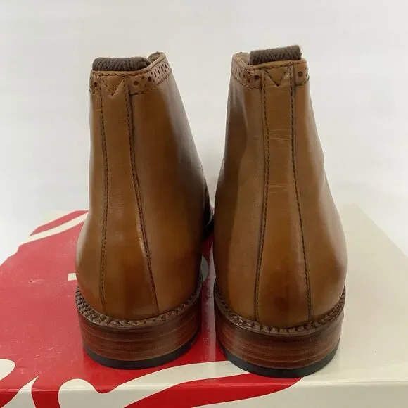 Grenson Sharp Boots Men US 12 UK 11 Brown Tan Leather Antique